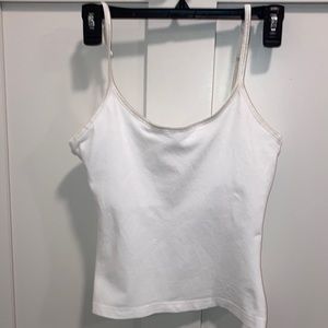 Women’s solid white camisole. St. Eve.